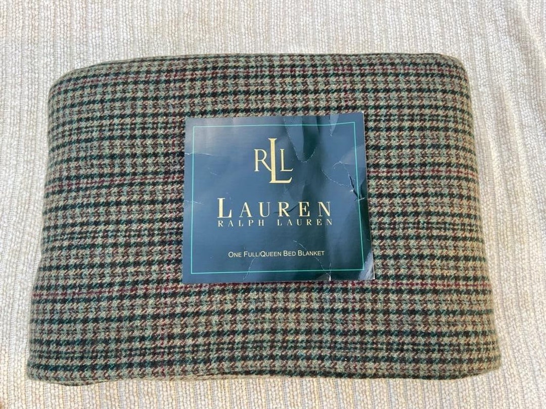 Ralph Lauren Edgefield Rutherford Plaid Queen Wool Blanket Etsy