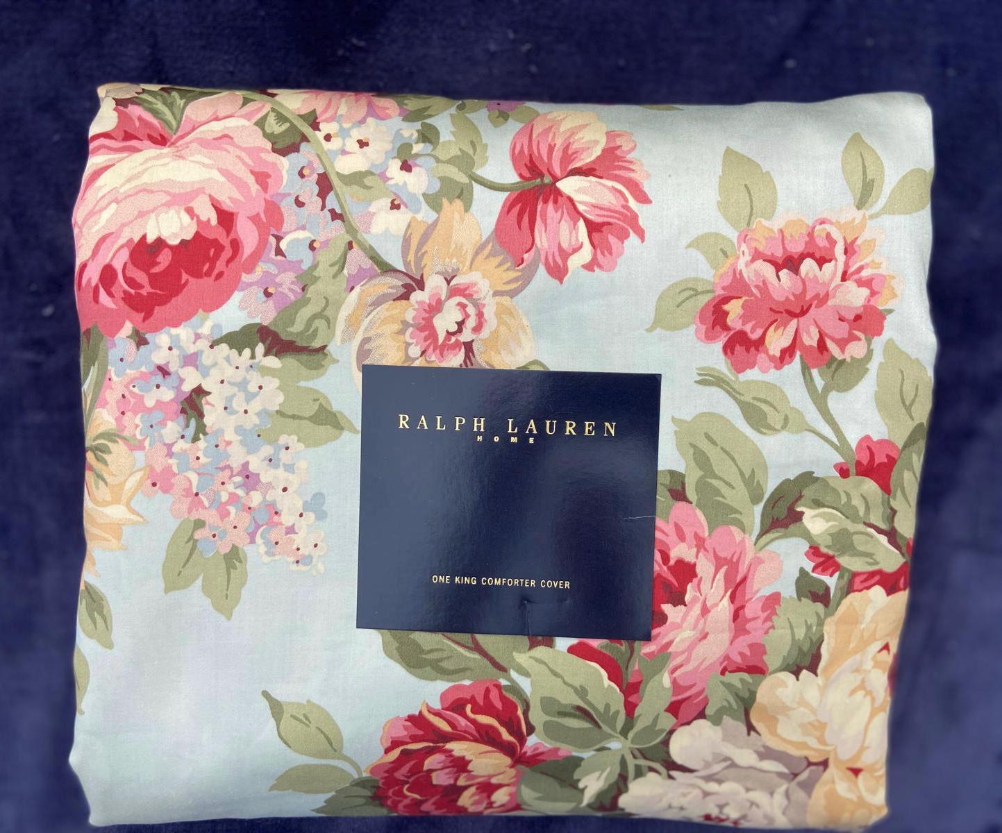 RALPH LAUREN Stone Harbor Floral King Duvet / Comforter Cover