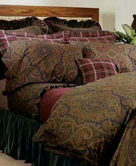 Ralph Lauren BRIANNA Paisley Brown King 4pc Sheet Set Vintage New