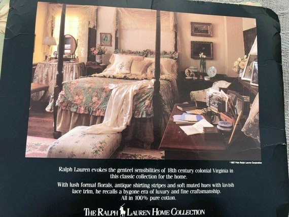 Ralph Lauren Charlotte Floral Green King Queen Duvet / Comforter