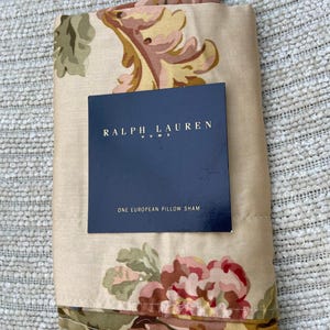 Ralph Lauren Sussex Garden - Etsy Ralph Lauren Sussex Garden Euro Floral & Garden Pillow Shams Set Of 2 29” main image 0