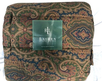 Ralph Lauren BRIANNA PAISLEY QUEEN dekbedset van 4 stuks, zeldzaam! Vintage! Nieuw!