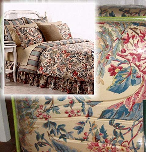 Ralph Lauren TANGIER Floral Jute Trim QUEEN COMFORTER 4pc Set New