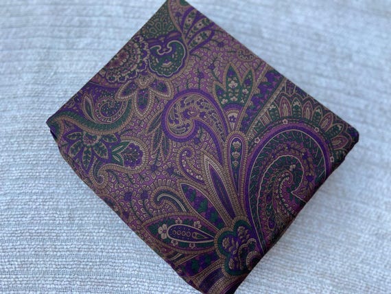 Ralph Lauren BOHEMIAN Burgundy Paisley KING FITTED Sheet New 450TC