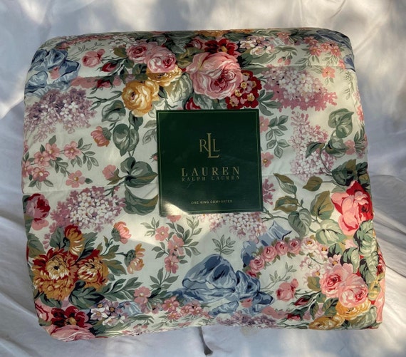 Ralph Lauren コンフォーターカバー Allison フローラ 花柄 Ralph Lauren Allison Floral KING Comforter 4 PC SET New Rare