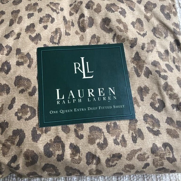 Ralph Lauren Leopard Bedding Etsy Canada