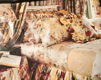 Ralph  Lauren   KATHLEEN  Floral  Sateen  KING  Sheet  Set  300tc  4pc Rare , Vintage, New!