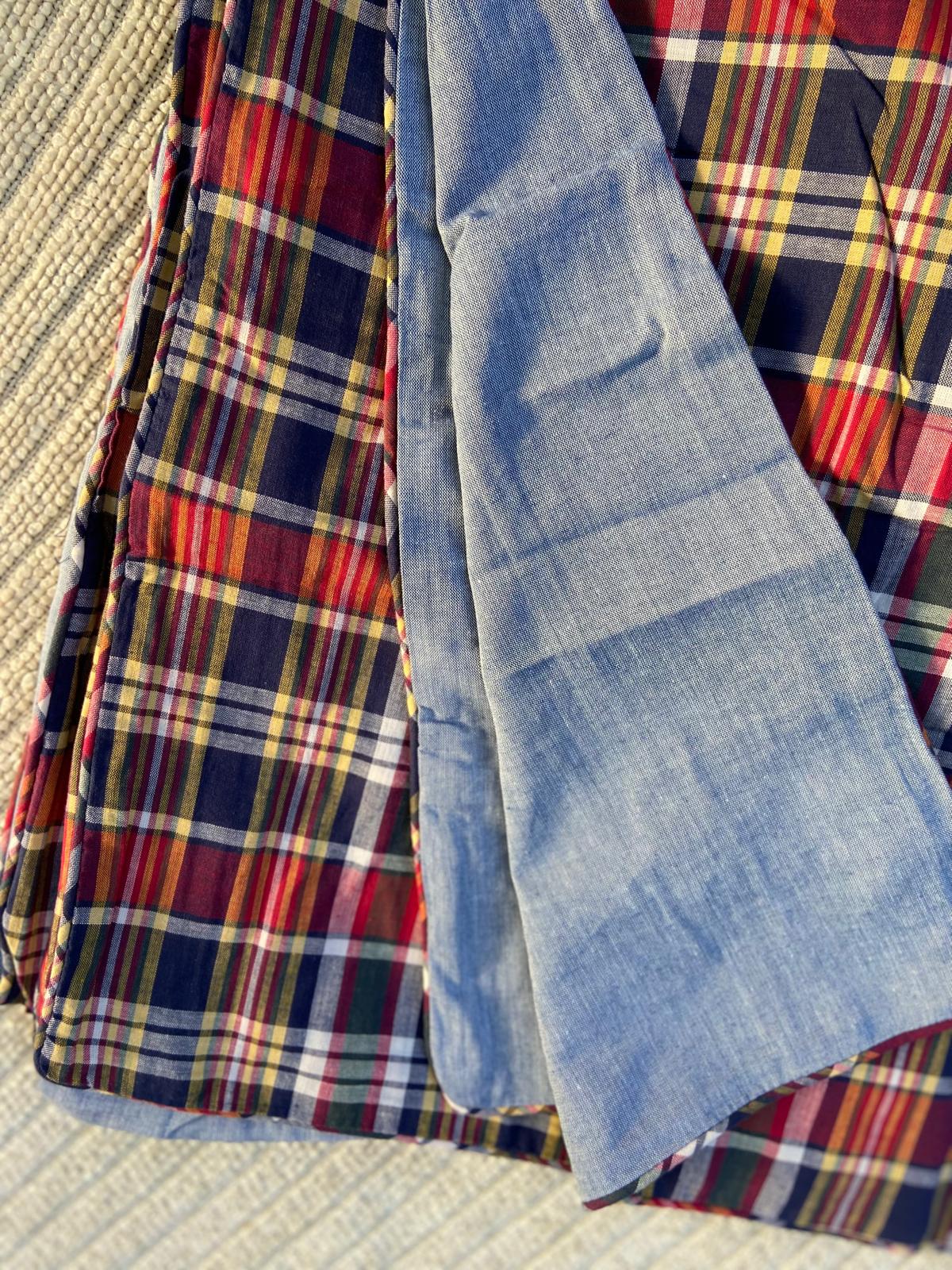 Ralph Lauren MADRAS Plaid Kennebunkport KING Duvet / Comforter