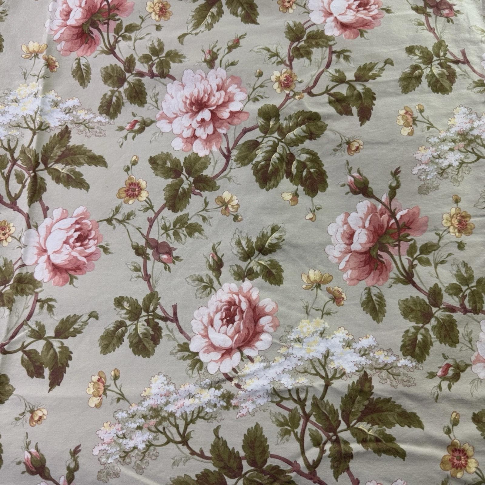 Ralph Lauren Yorkshire Rose Sage Floral Queen Duvet / Comforter
