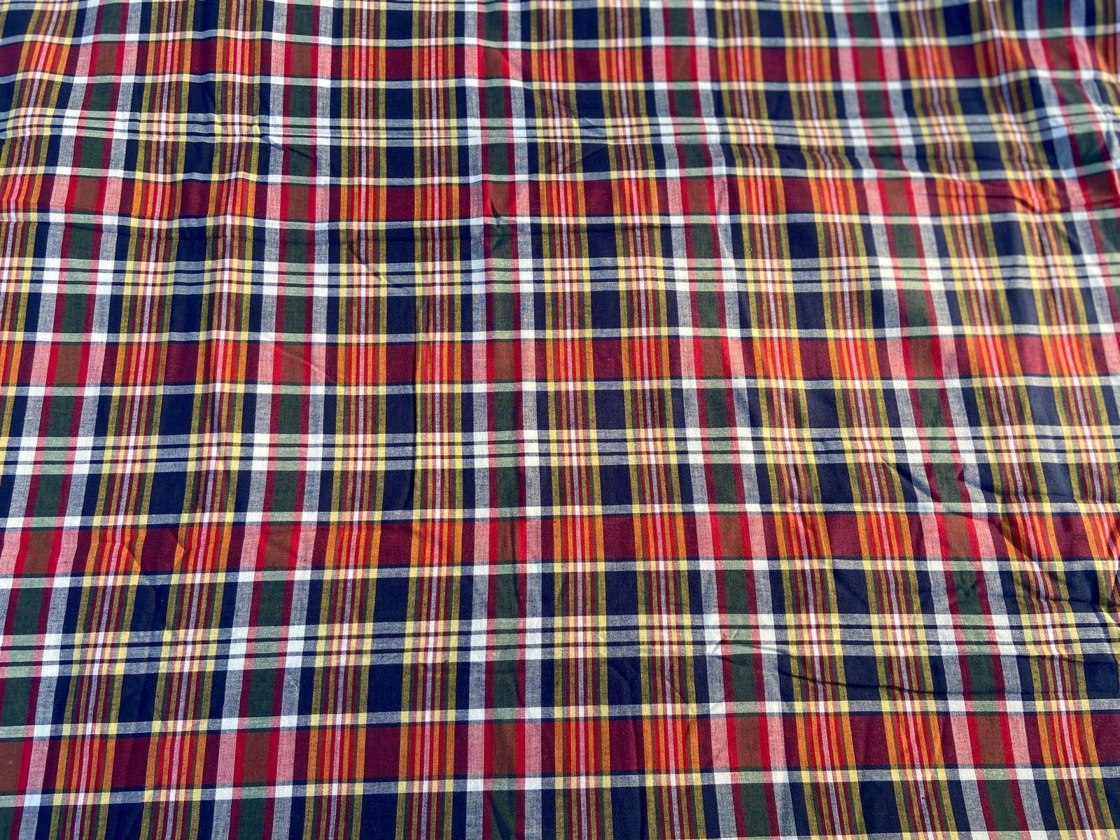 Ralph Lauren MADRAS Plaid Kennebunkport KING Duvet / Comforter