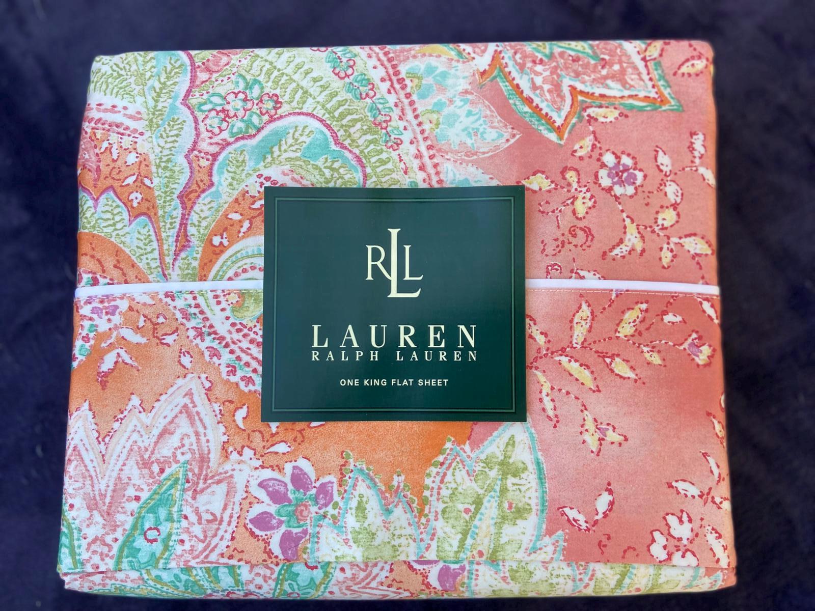 最終価格 Ralph Lauren Chino Sheet Twin Flat Ralph Lauren GALAHAD Red Paisley Flat TWIN Sheet 100% Egyptian