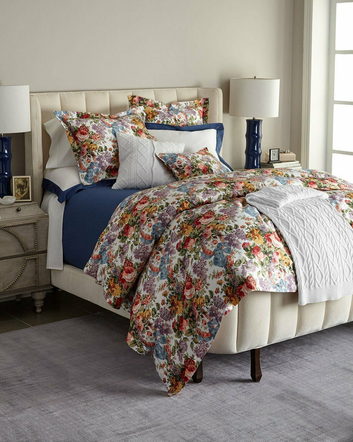 Ralph Lauren Allison Floral KING Duvet / Comforter Cover Vintage