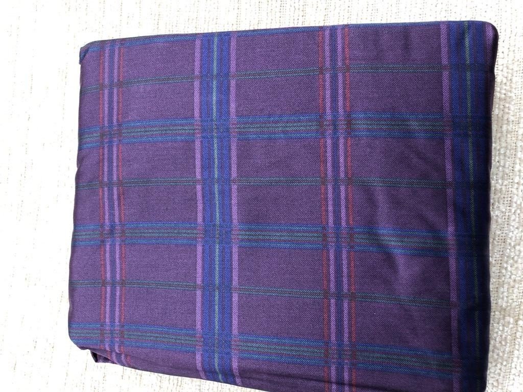 Ralph Lauren Rutherford Park Plaid Purple QUEEN DEEP Fitted Sheet