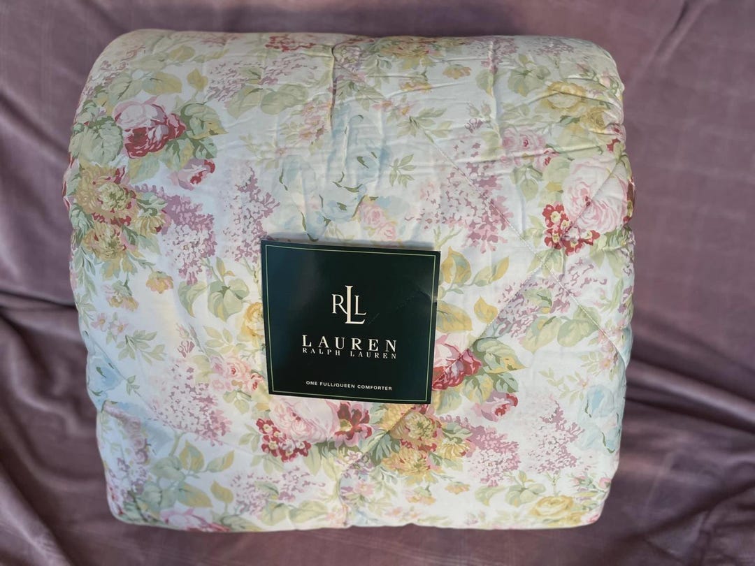 Ralph Lauren SHELTER ISLAND Floral QUEEN Comforter Shams 3 Pc Set