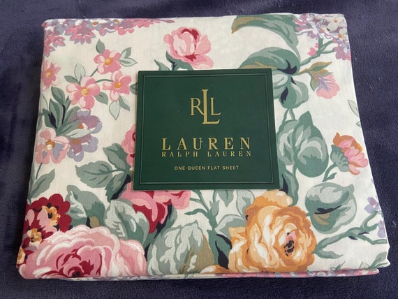 Ralph Lauren Allison Floral Queen Flat Sheet Brand New Original