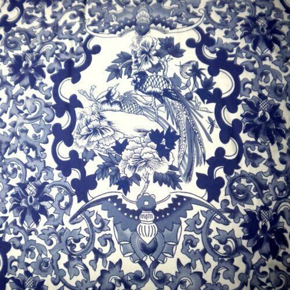 Ralph Lauren Porcelain Blue Tamarind Bird QUEEN Duvet Cover Two STANDARD Shams Set Brand New Rare Etsy