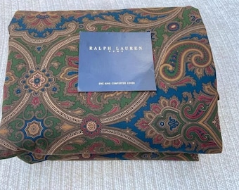 Ralph Lauren Brianna Paisley Equestrian KING DEKBED / DEKBED overtrek vintage