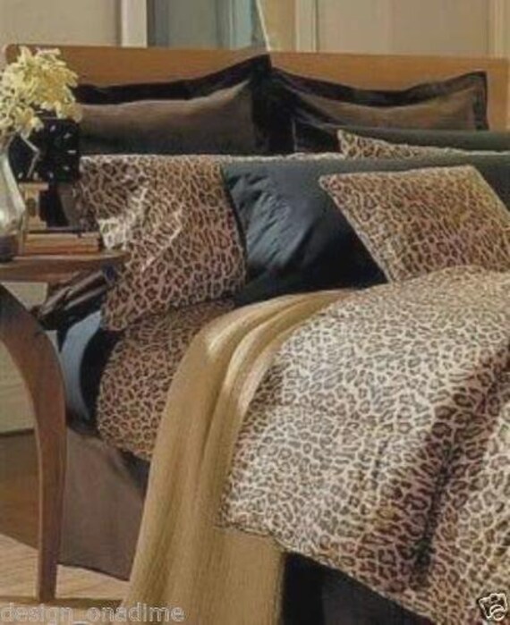 焼*ー様 Ralph Lauren  コンフォーターカバーヒョウ柄 クイ Ralph Lauren Leopard Aragon Montgomery KING Comforter New Vintage