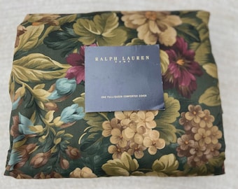 Ralph Lauren Edgefield gebloemd volledig / queensize dekbed / dekbedovertrek vintage!