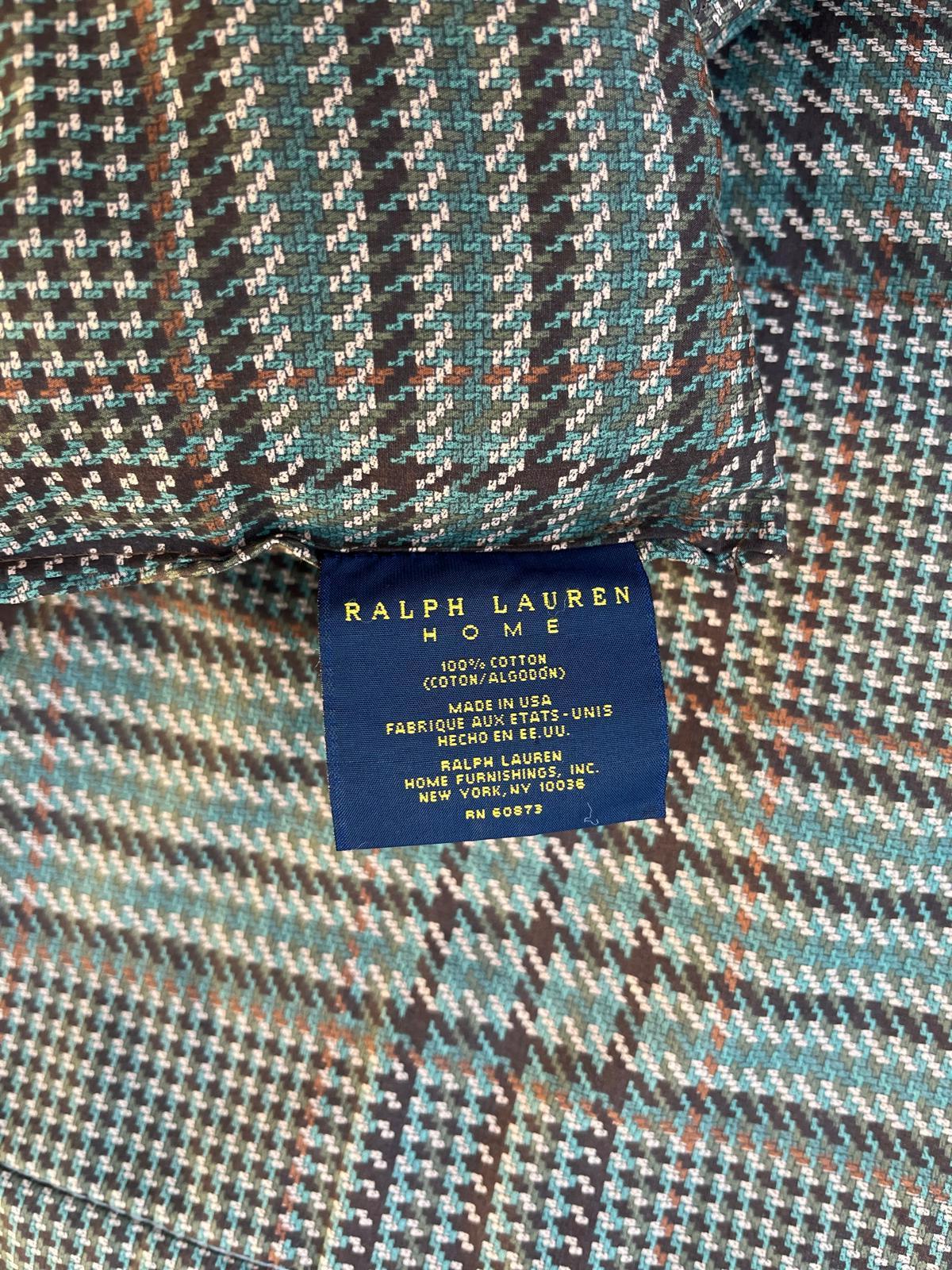 Ralph Lauren Eccleston Plaid Houndstooth Check King Comforter - Etsy