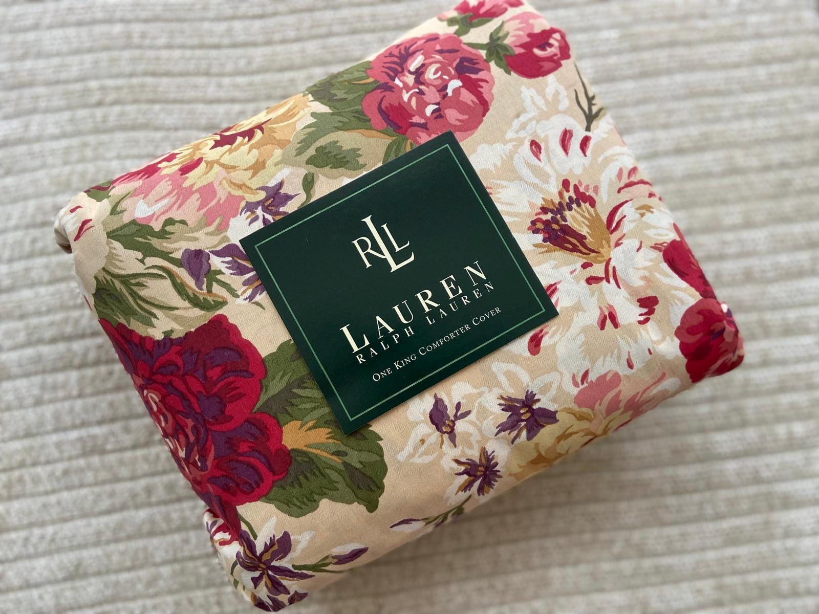 Ralph Lauren POST ROAD CONSTANCE Floral King Duvet / Comforter
