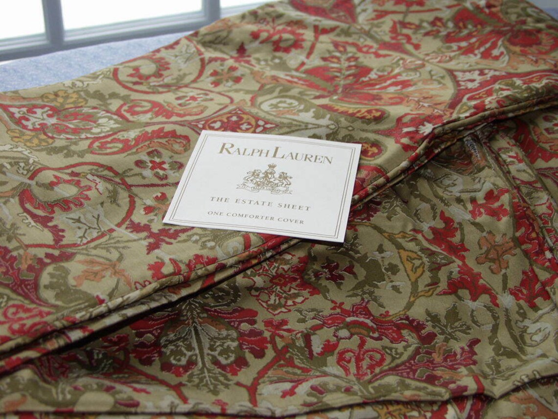 Ralph Lauren Randolph Red paisley King Cover Etsy