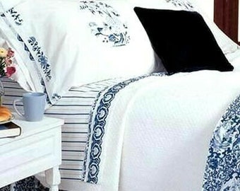 Ralph  Lauren   - PORCELAIN Blue    / White  Tamarind   FULL / QUEEN Comforter 3 pieces  Set