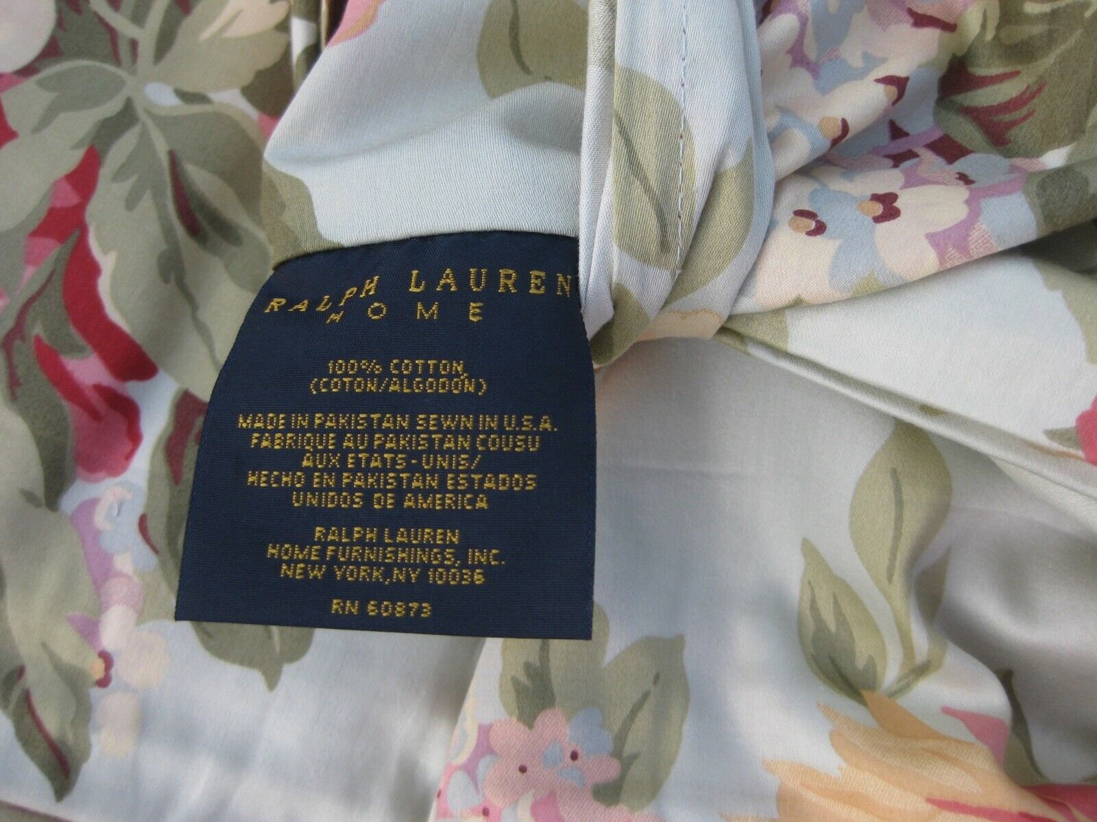 RALPH LAUREN Stone Harbor Floral Queen Duvet / Comforter Cover , Brand ...