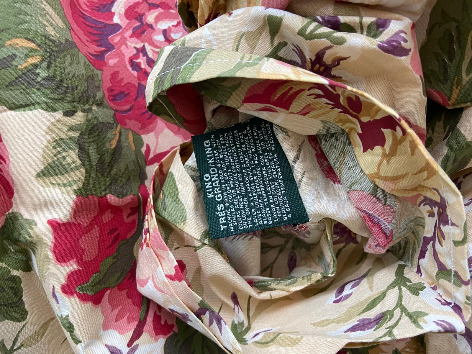 Ralph Lauren POST ROAD CONSTANCE Floral King Duvet / Comforter