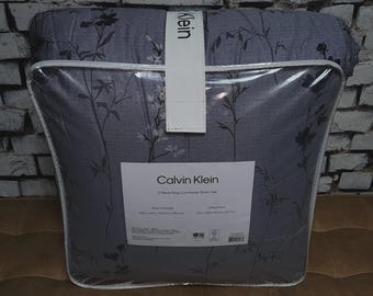 Calvin Klein Lavender Dusk Wild Flower King   Comforter Shams 3PC Set