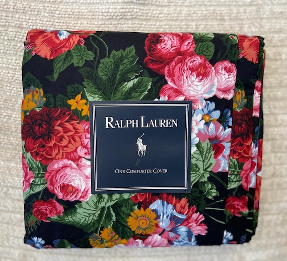 Ralph Lauren Cossette Black Isadora Full Queen Duvet Comforter