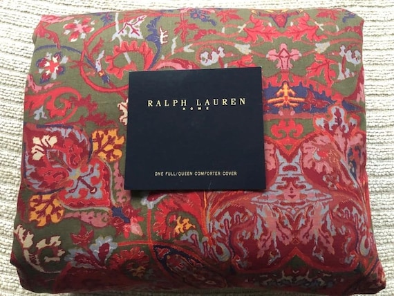 Ralph Lauren ラルフローレン 掛け布団カバー ホーム、花柄、赤