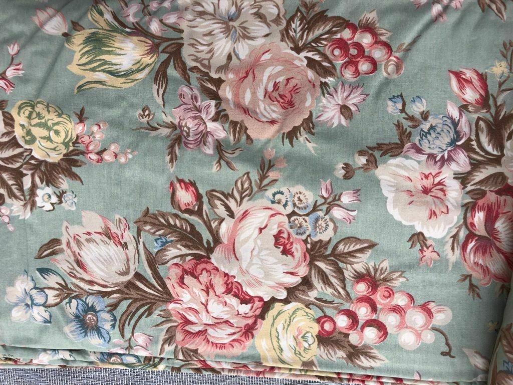 Ralph Lauren Charlotte Floral Green King Queen Duvet / Comforter