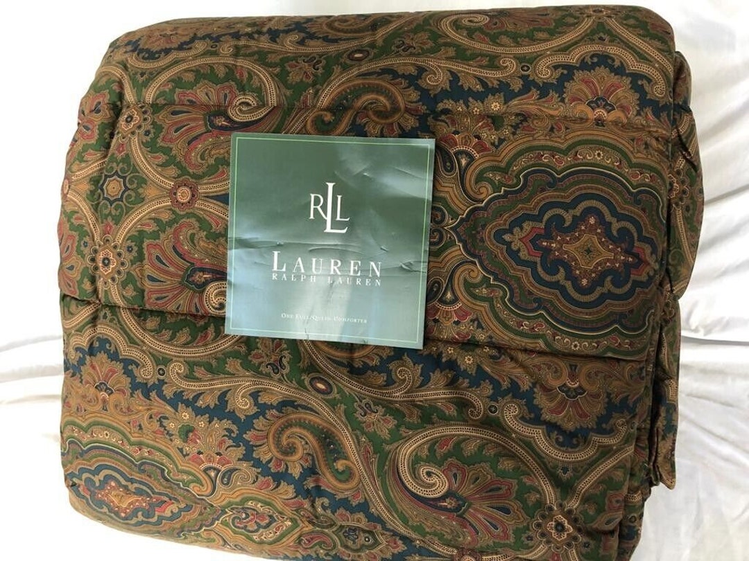 Ralph Lauren ELIZABETH Paisley BRIANNA Full / Queen Comforter - Etsy