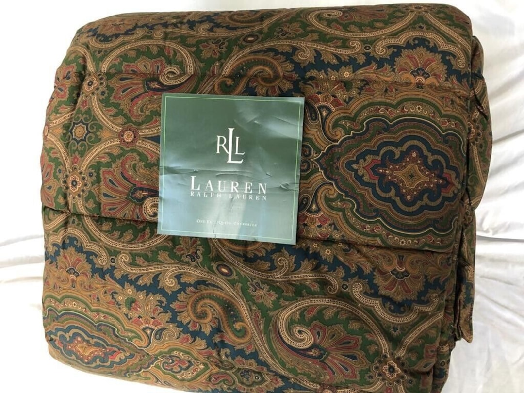Ralph Lauren ELIZABETH Paisley BRIANNA Full / Queen Comforter Etsy