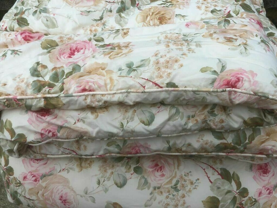 Ralph Lauren WOODSTOCK Garden Floral KING COMFORTER Vintage Rare Etsy