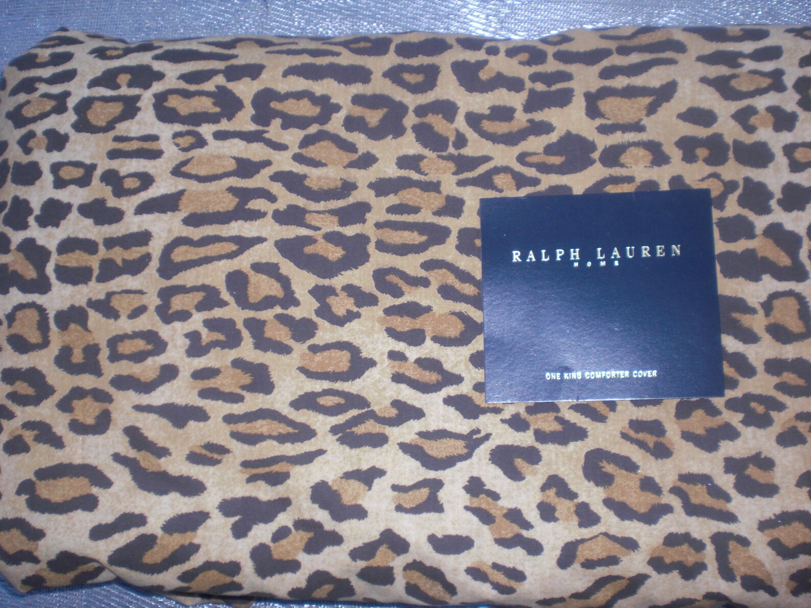 RALPH LAUREN Leopard Aragon King Duvet / Comforter Cover Vintage New Etsy