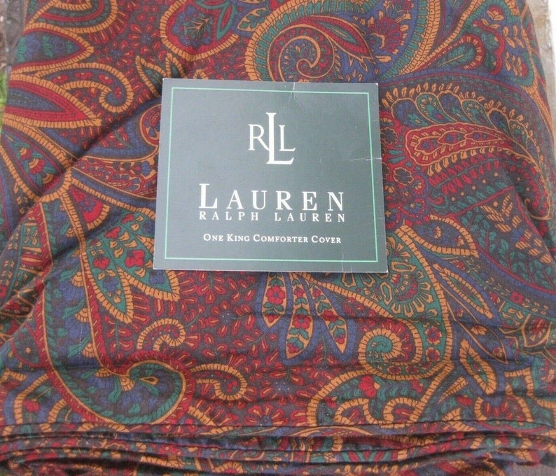 Ralph Lauren ASCOT Paisley EQUESTRIAN King Duvet / Comforter - Etsy