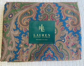 Ralph Lauren Brianna Paisley Elizabeth QUEEN lakenset 4-delig vintage zeldzaam