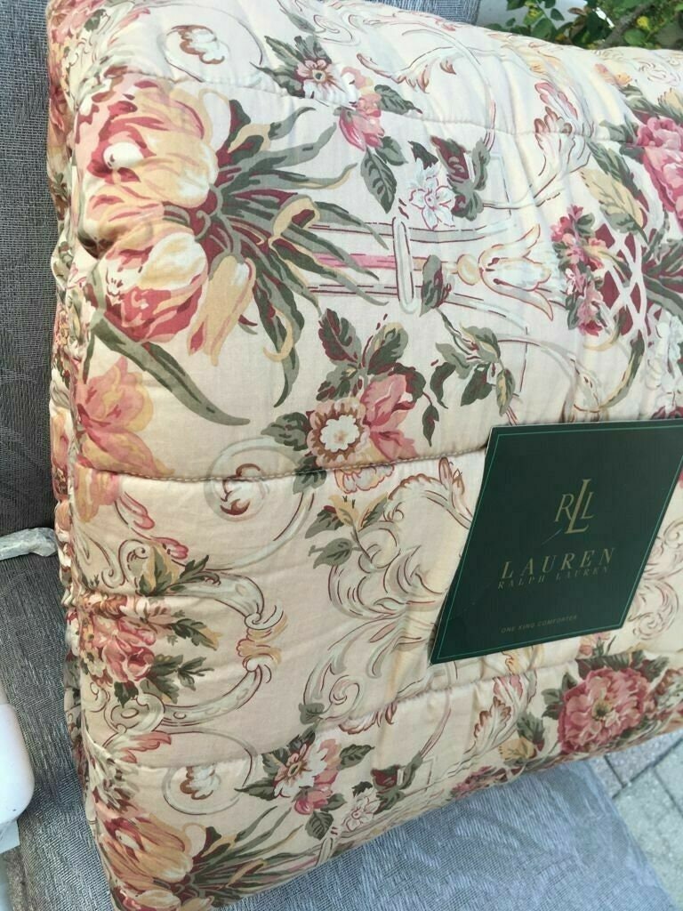 Ralph Lauren Guinevere Floral King Comforter Original New Etsy Canada