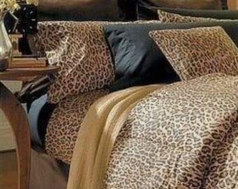Ralph  Lauren  Leopard   Aragon  Guinevere   QUEEN   4PC  SHEET  SET  Sheets