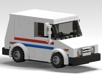 Custom Delivery Vehicle Instructions - For use with LEGO ® bricks (Instructions Only)