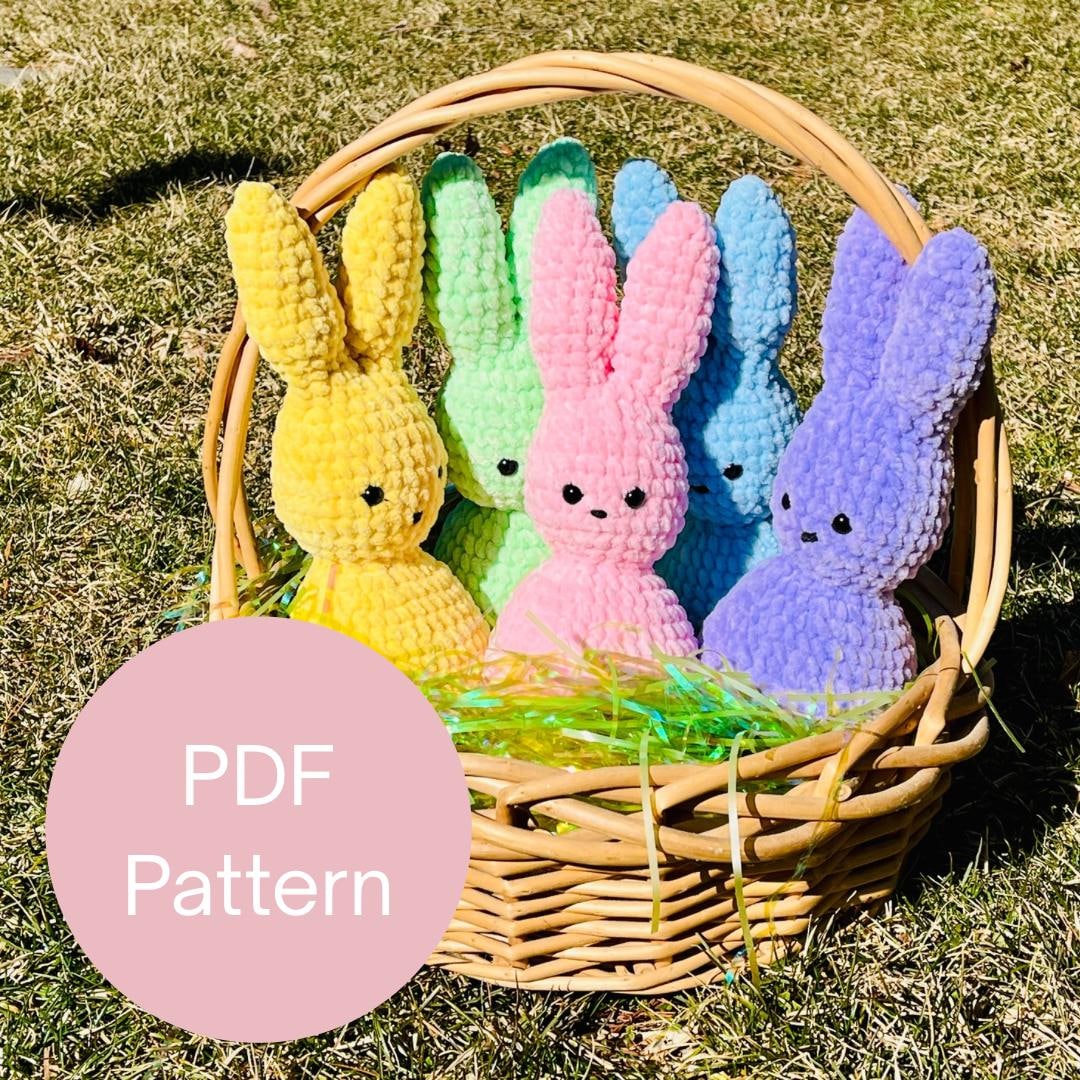 Bunny Peep Crochet Pattern -no Sew - Pattern Only! - Etsy