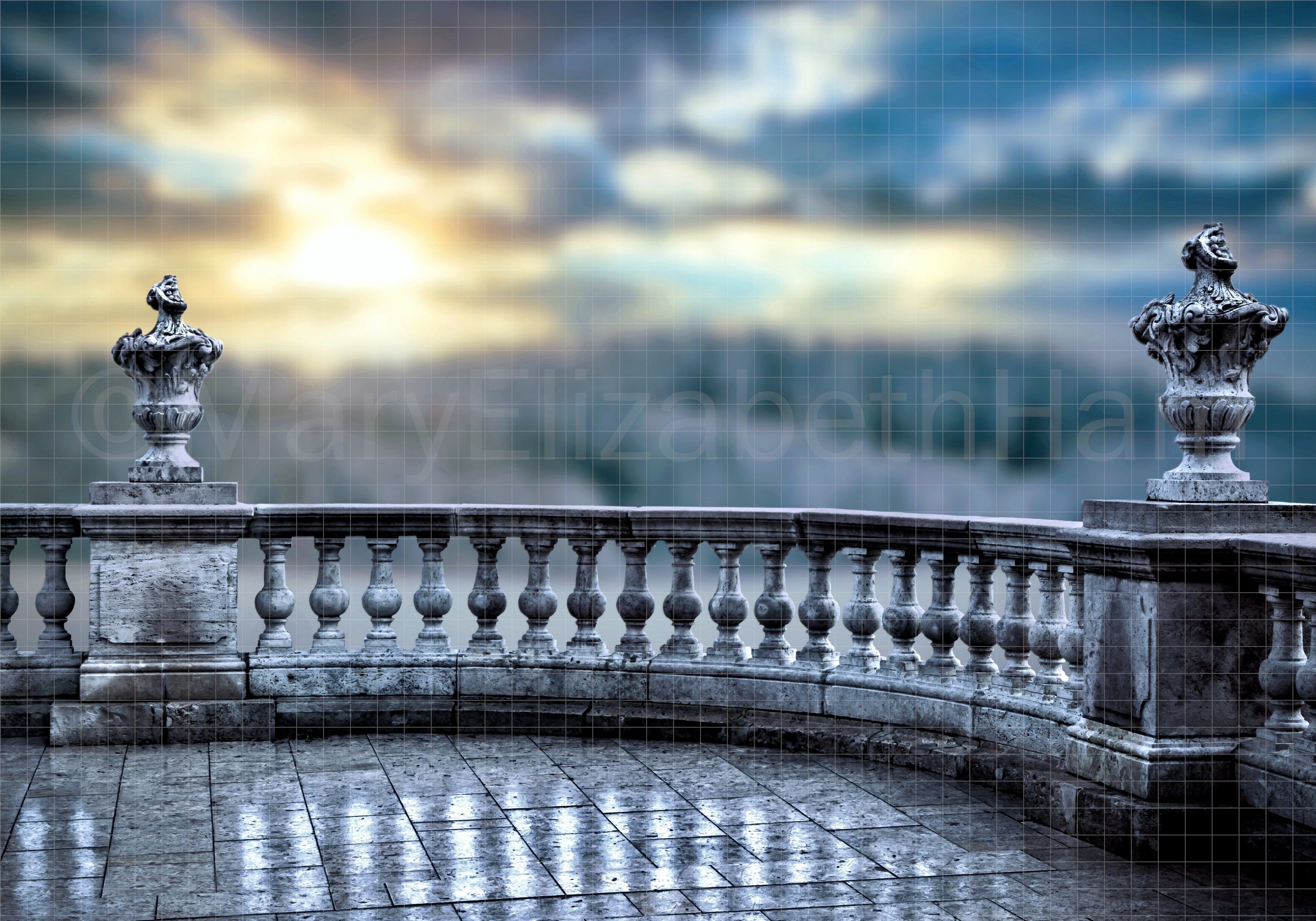 Winter Castle Balcony Digital Backdrop/background (Download Now) - Etsy