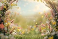 Easter Digital Backdrop, Spring Backdrop, Childrens Easter Portrait Backdrop, Spring Flowers