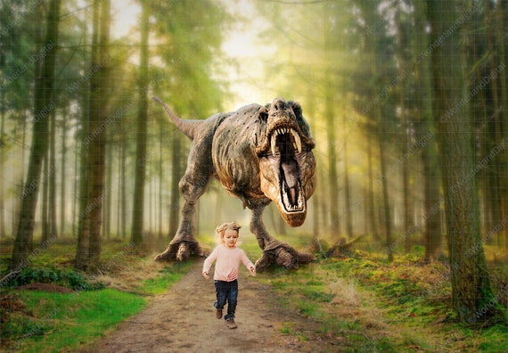 background dino walking