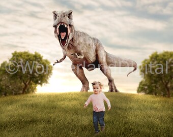 T-Rex Dinosaur Digital Backdrop/Background