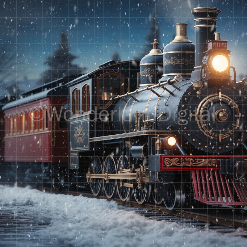 Polar Express Backdrop - Etsy