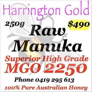 Australian Raw Manuka Honey Super High Grade MGO 2250+  250g  BEST Price GUARANTEE