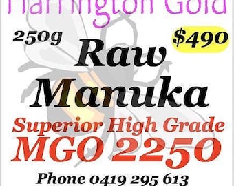 Raw Australian Manuka Honey MGO 2250+ (250g)